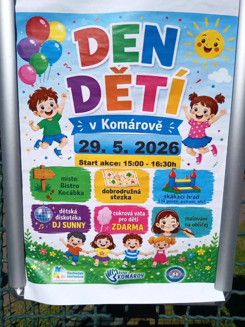 29. 5. 2026 Den dětí v Komárově