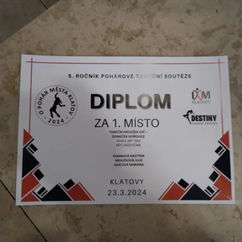 23. 3. 2024 O pohár města Klatov