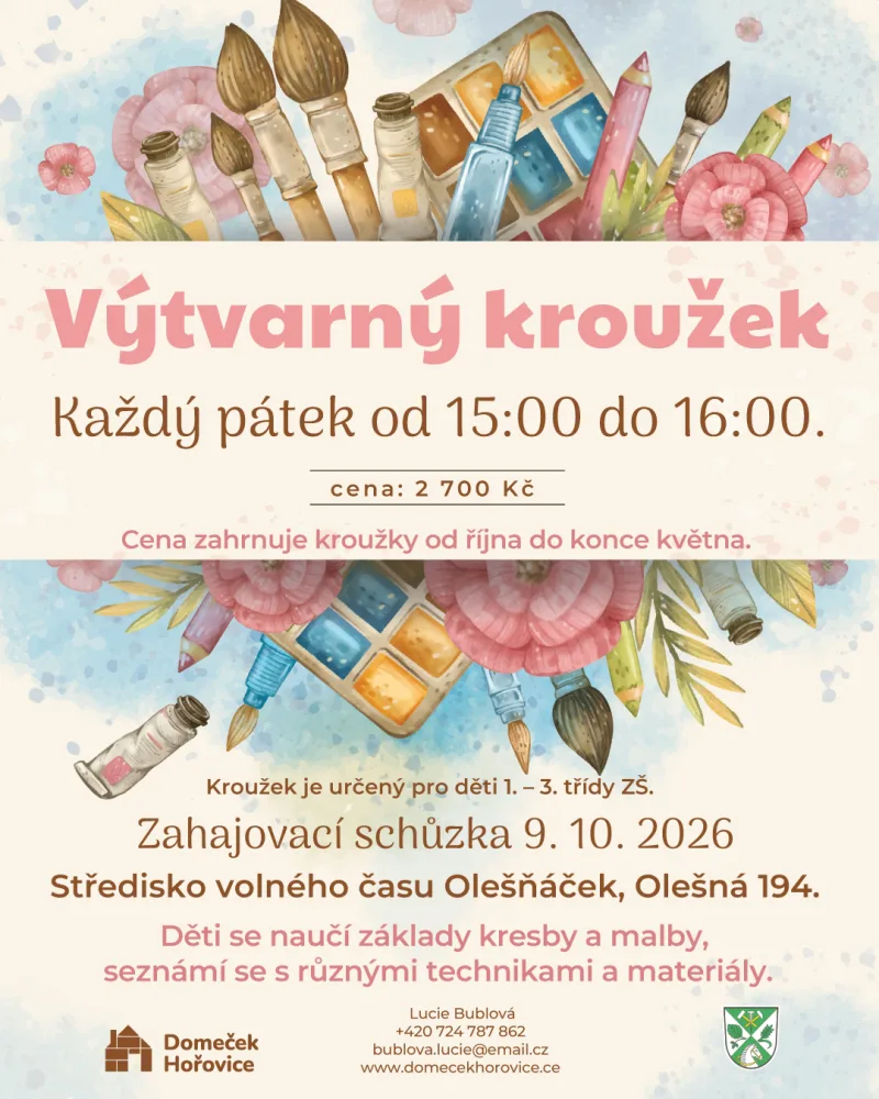 Nový výtvarný kroužek v Olešné